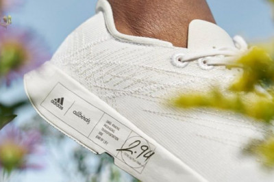 Sustainable performance running shoe from Adidas & Allbirds collaboration